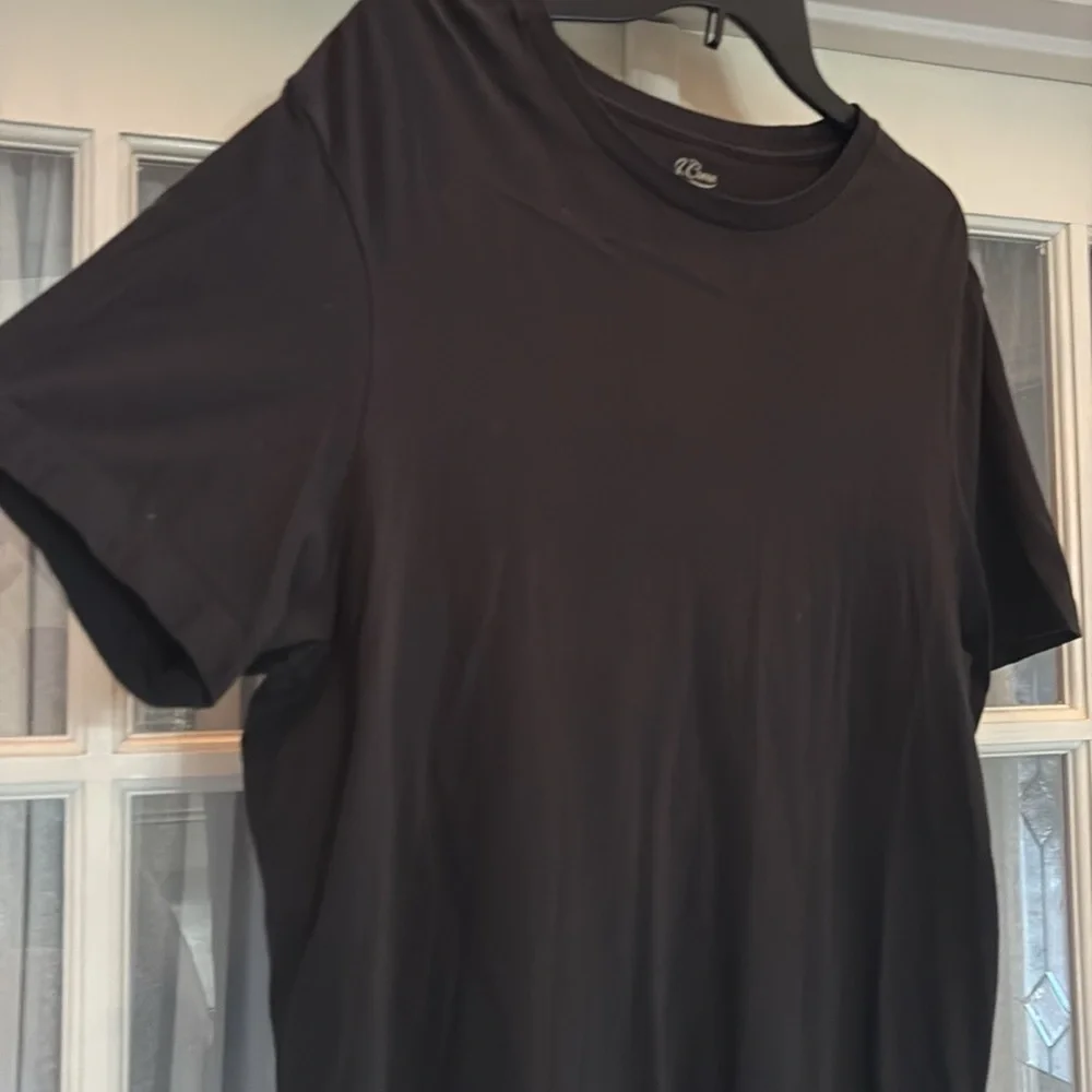J.Crew essential tee black short sleeve cotton T-shirt Size L
